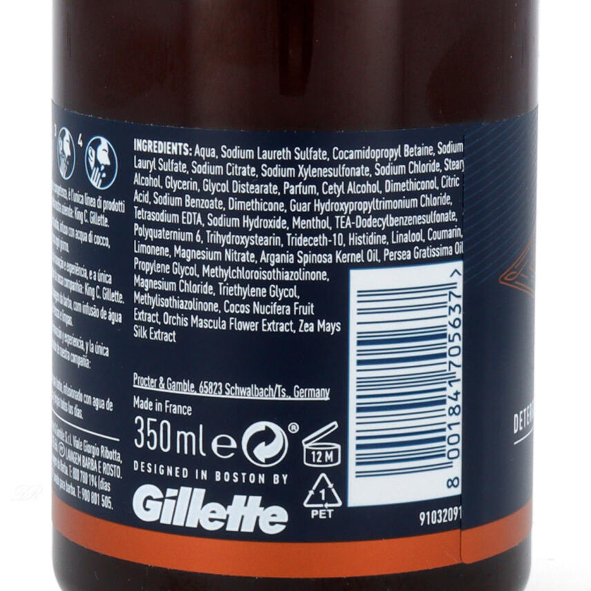 King C Gillette Bartshampoo 350 ml