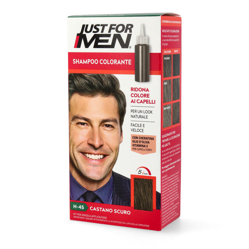 Just For Men Kastanienbraun dunkel colorierendes Shampoo H45 27,5ml + 38,5ml