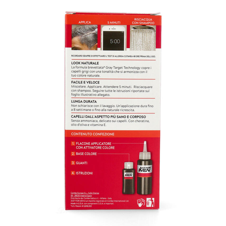 Just For Men Kastanienbraun dunkel colorierendes Shampoo H45 27,5ml + 38,5ml