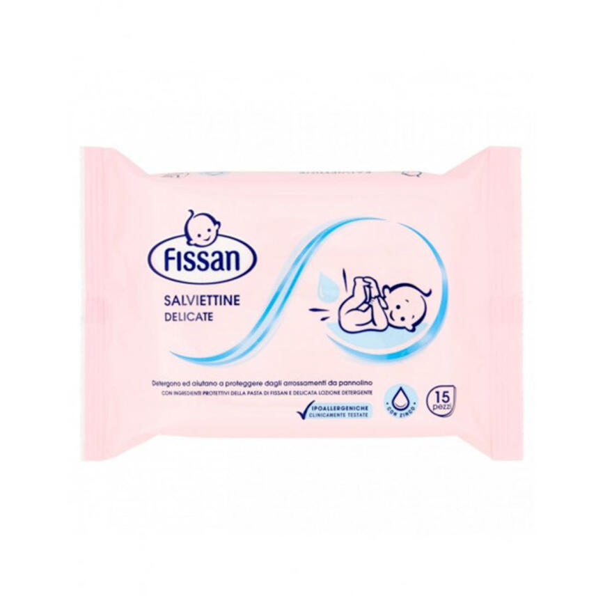 FISSAN Baby Feuchtt&uuml;cher delicate 15 st&uuml;ck - ohne Alkohol