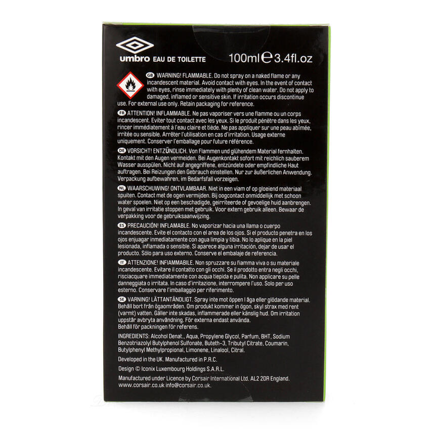 Umbro Action Eau de Toilette f&uuml;r Herren 100 ml vapo