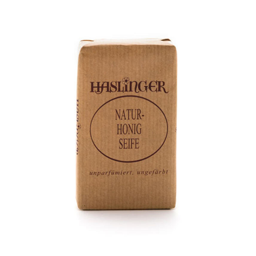Haslinger Natur Honig Seife 150 g unparfumiert und ungef&auml;rbt
