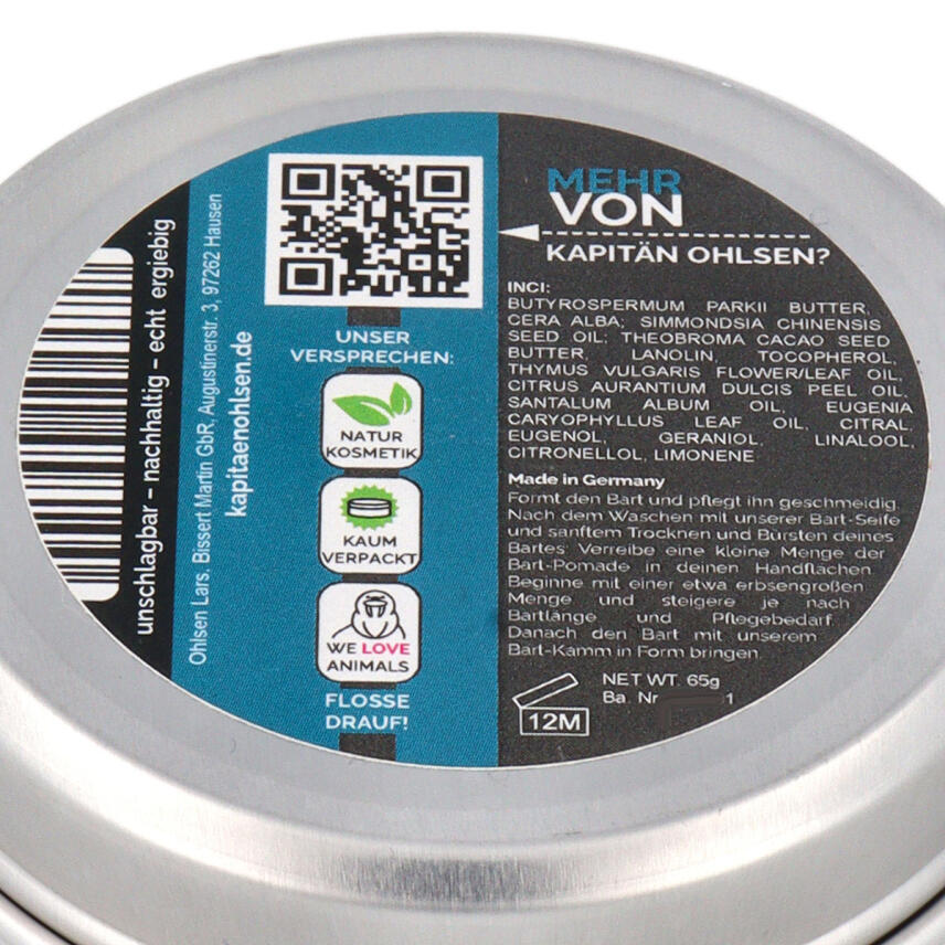 Kapit&auml;n Ohlsens Bart Pomade 65 g