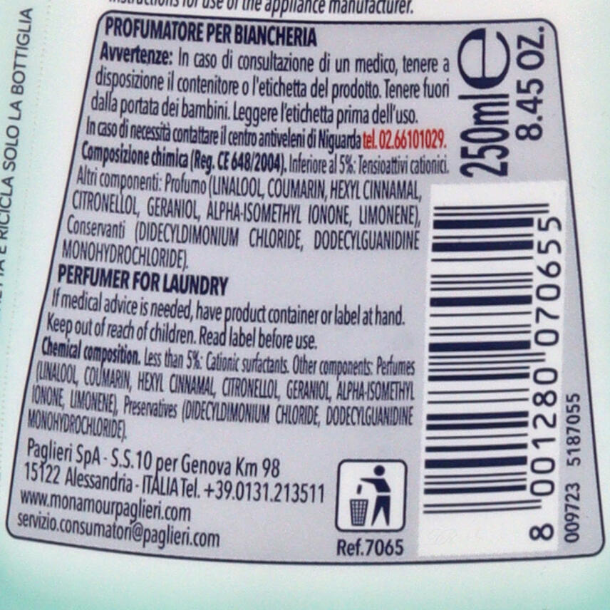 Paglieri Mon Amour W&auml;scheparfum Igiene Attiva 250 ml