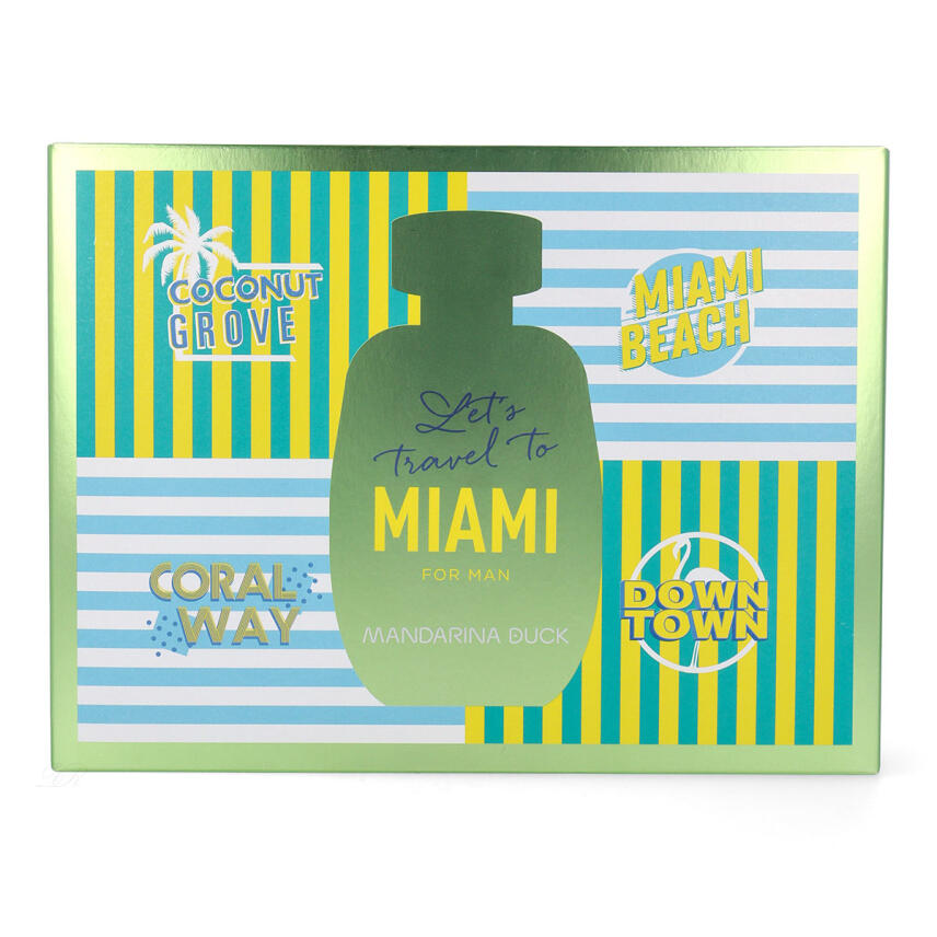 Mandarina Duck Lets Travel to Miami Set for Man Edt 100 ml + Duschgel 50 ml