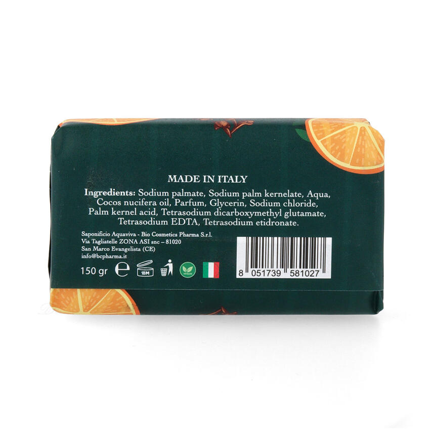 Saponificio Aquaviva Limited Edition Arancia &amp; Chiodi Di Garofalo Seife 150 g