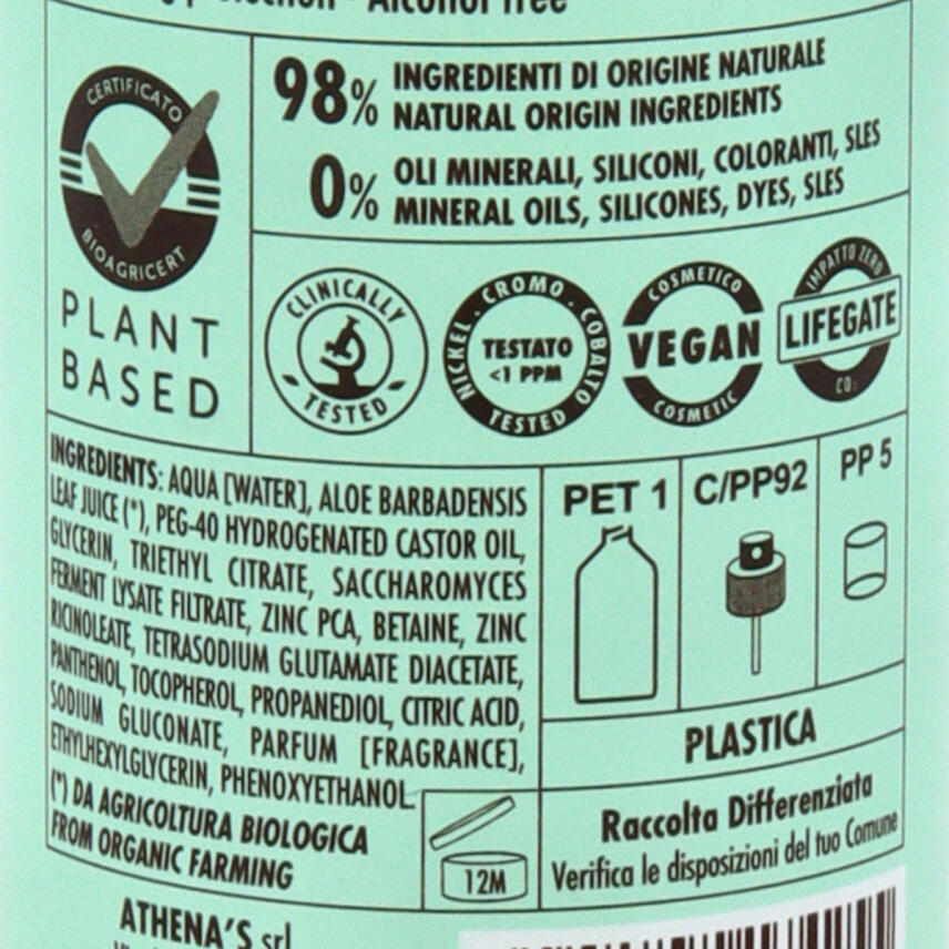 LErboristica di Athenas Aloe Vera Fermentata Bio Deodorant 100 ml