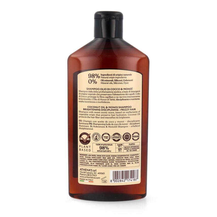 LErboristica di Athenas Olio di Cocco &amp; Mono&iuml; Shampoo 300 ml