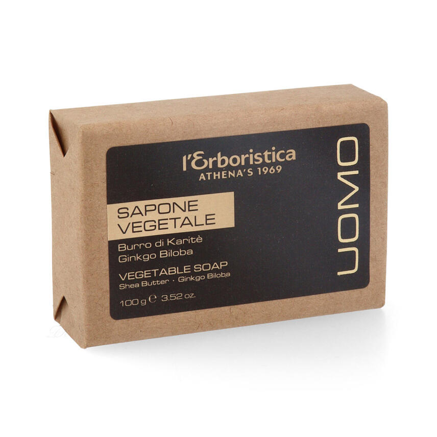 LErboristica di Athenas Uomo Shea Butter &amp; Ginko Biloba Vegane Seife 100 g