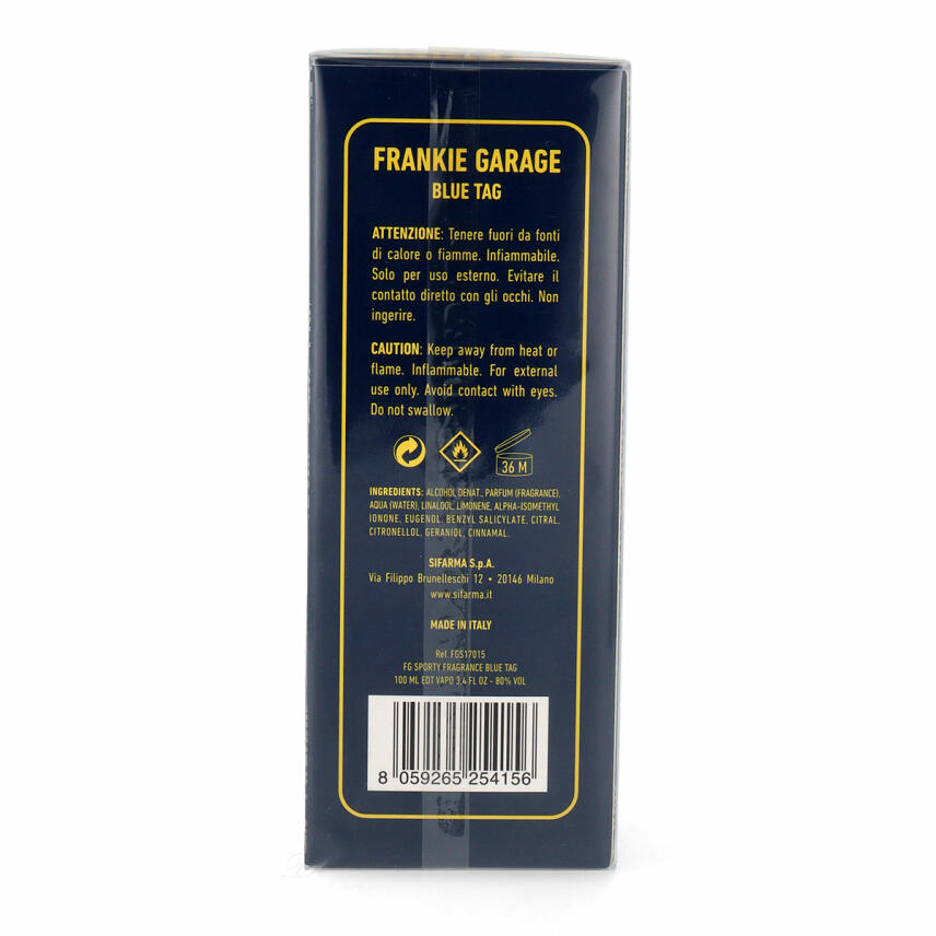 Frankie Garage Sporty Fragrance Blue Tag Eau de Toilette 100ml