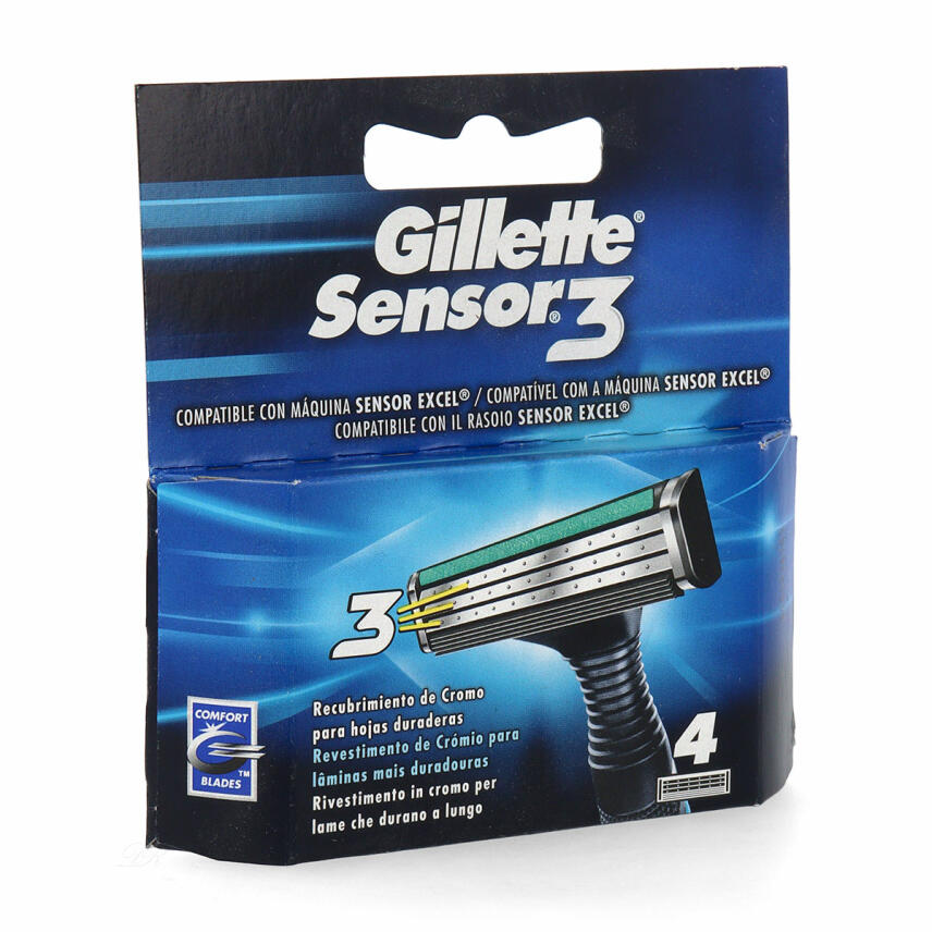 Gillette Sensor 3 Klingen - 4 St&uuml;ck