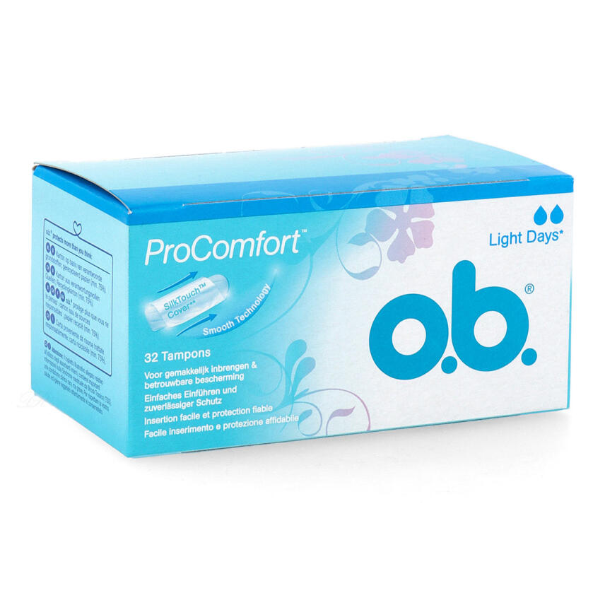 O.B. OB ProComfort Tampons Leichte Tage 32 St&uuml;ck