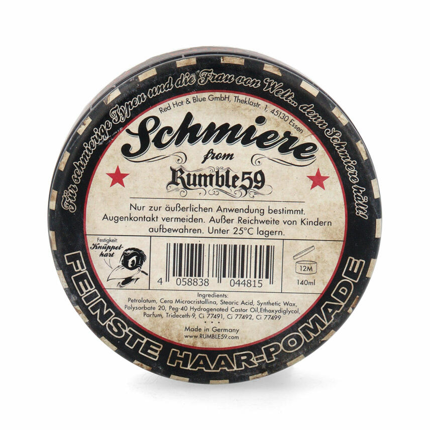 Rumble59 Schmiere Pomade Special Edition Kn&uuml;ppelhart 6 String Steve 140 ml