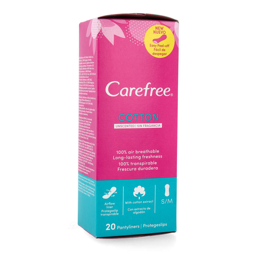 Carefree Slipeinlage Cotton ohne Duftstoffe 20 St&uuml;ck