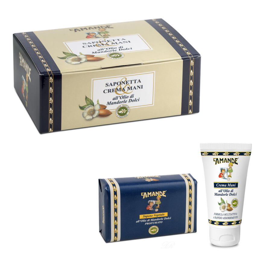LAmande Mandorle Dolci Geschenkbox Seife 150g + Handcreme 30ml