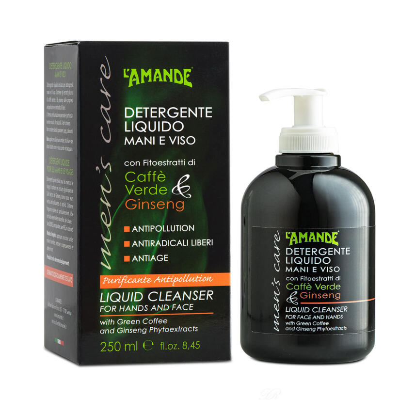 LAmande Men&acute;s Care Fl&uuml;ssigseife gr&uuml;ner Kaffee und Ginseng 250 ml