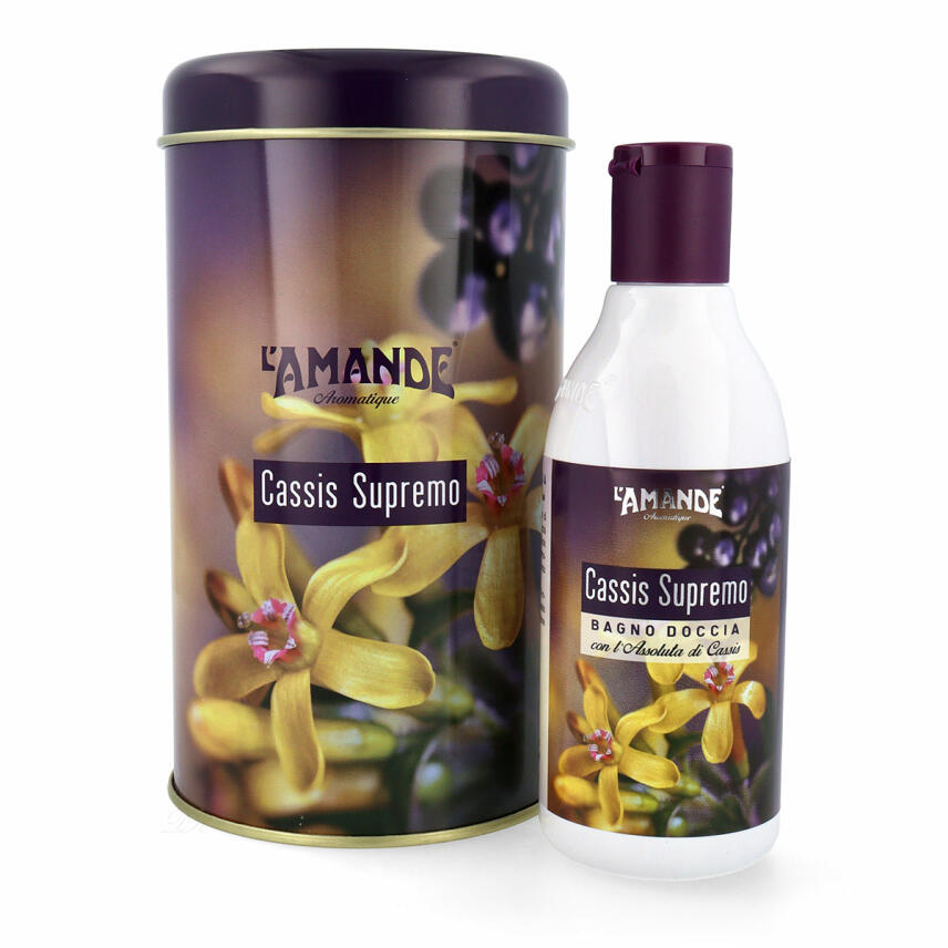 LAmande Cassis Supremo Bade und Duschgel in Sammeldose 250 ml