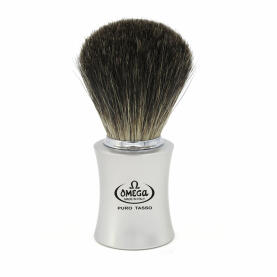 Omega Shaving Brush Pure Badger 6820 grey handle