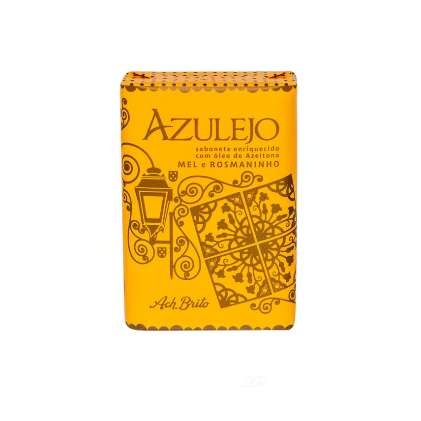 Ach.Brito Lusitano Azulejo Honig &amp; Rosmarin Feste Seife 75 g