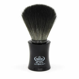 Omega shaving brush 96818 Black Hi-Brush with black handle