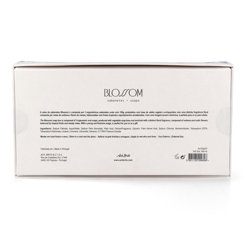 Ach.Brito Blossom 3 x 150 g Feste Seife Geschenkset
