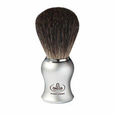 Omega Shaving Brush Pure Badger 6229 silver handle