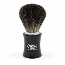 Omega Shaving Brush Pure Badger 6818 black handle