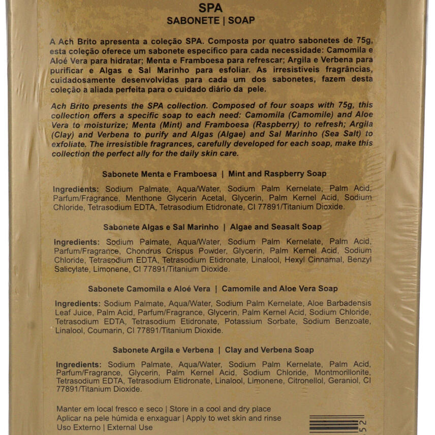 Ach Brito Spa 4 x 75 g Feste Seife Geschenkset