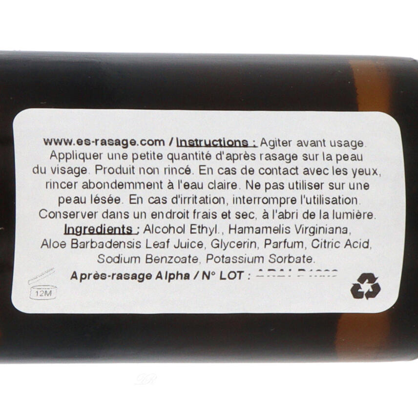 E&amp;S Rasage Traditionnel Aftershave Alpha 100 ml