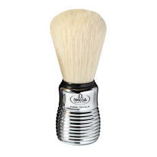 Omega Rasierpinsel reine borste 80080 verchromter Griff mit Halter