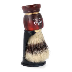 Omega Rasierpinsel reine Borste 81151 Harzgriff inkl Halter