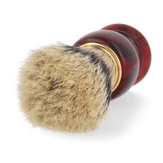 Omega Rasierpinsel reine Borste 81151 Harzgriff inkl Halter