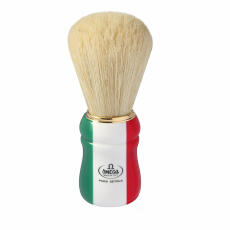 Omega shaving brush pure bristle 21762 tricolore resin...