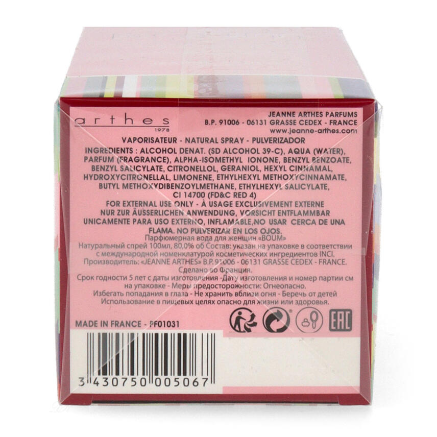 Jeanne Arthes Boum Eau de Parfum f&uuml;r Damen 100 ml vapo
