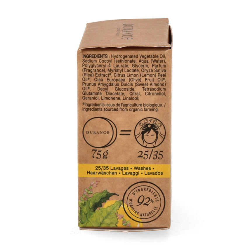 Durance Festes Shampoo Zitrone &amp; Minze 75 g