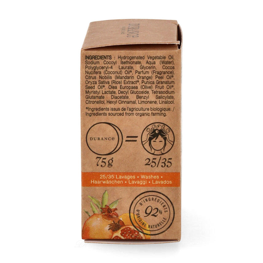 Durance Festes Shampoo Mandarine &amp; Granatapfel 75 g