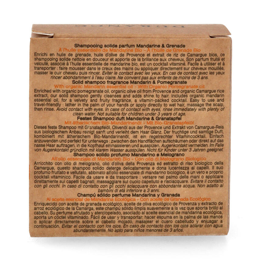 Durance Festes Shampoo Mandarine &amp; Granatapfel 75 g