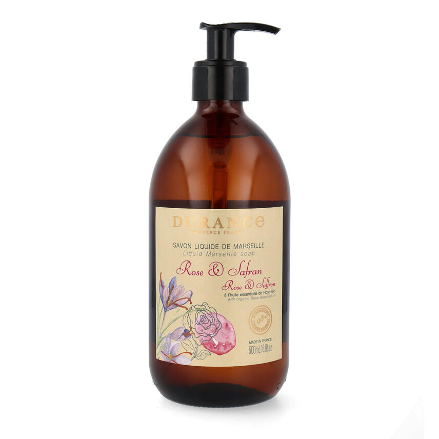 Durance Marseiller Fl&uuml;ssigseife Rose &amp; Safran 500 ml