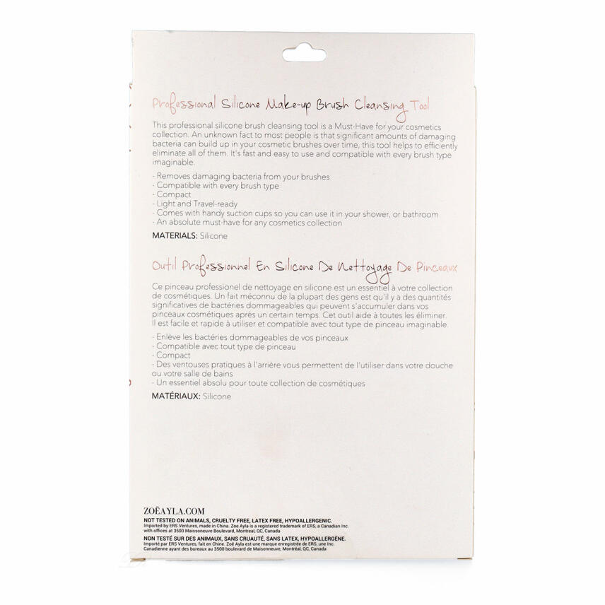 Zo&euml; Ayla Silicon Brush Cleanser Professional Pink