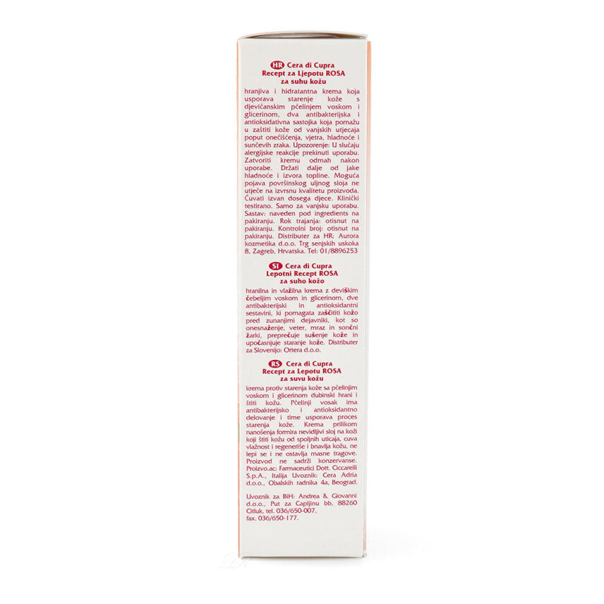 CERA di CUPRA Creme f&uuml;r trockene Haut 75ml  rosa - B Ware