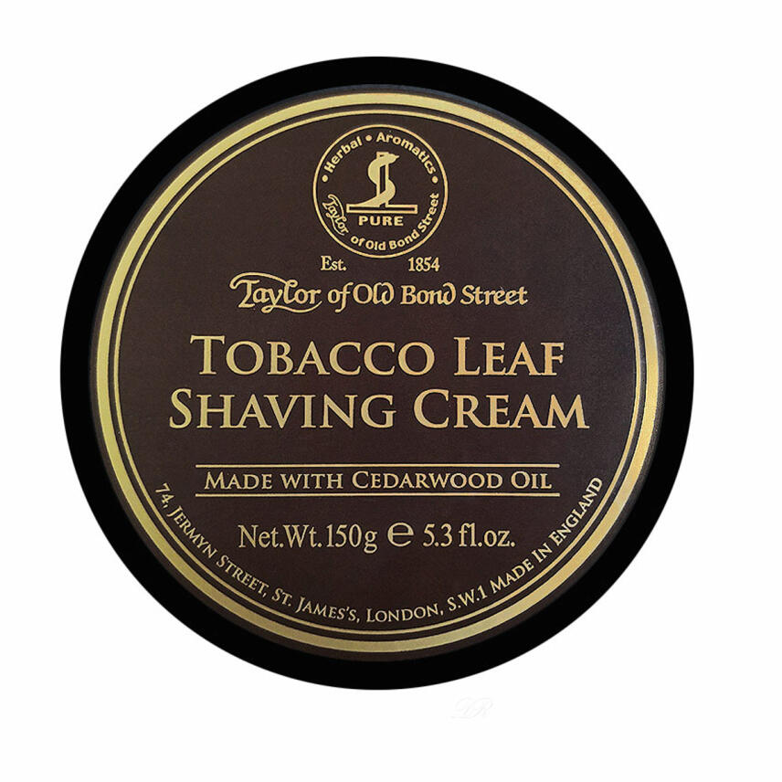 Taylor of Old Bond Street Tobacco Leaf Rasiercreme Tiegel 150 g