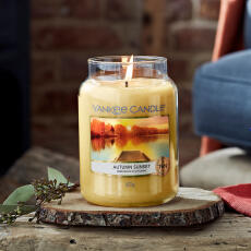 Yankee Candle Autumn Sunset Duftkerze Gro&szlig;es Glas...