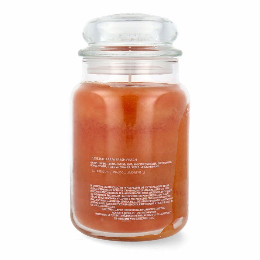 Yankee Candle Farm Fresh Peach Duftkerze Gro&szlig;es Glas 623 g