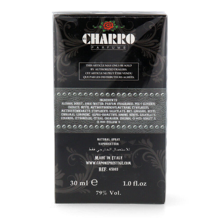 EL CHARRO BLACK for Man Eau de Parfum EdP 30ml homme vapo