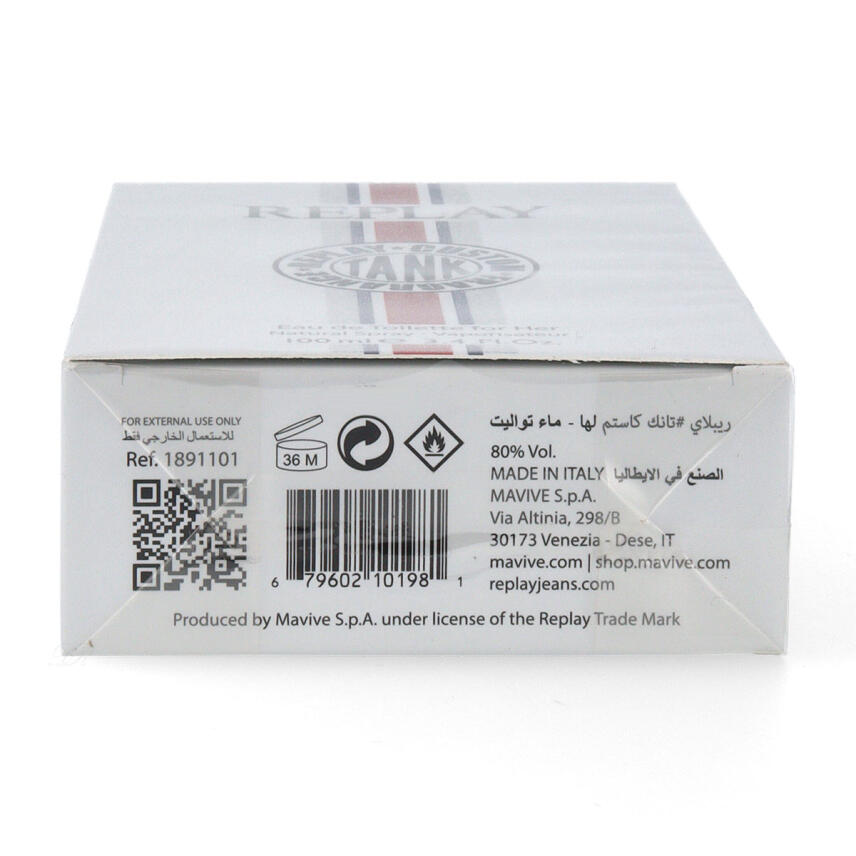 Replay #Tank Custom for her Eau de Toilette f&uuml;r Damen 100 ml