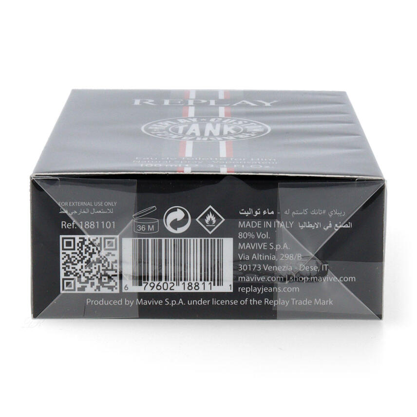 Replay #Tank Costume Eau de Toilette f&uuml;r Herren 100 ml