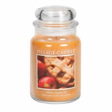 Village Candle Warm Apple Pie Duftkerze Gro&szlig;es Glas 602 g