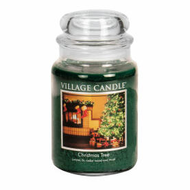 Village Candle Christmas Tree Scented Candle Large Jar...