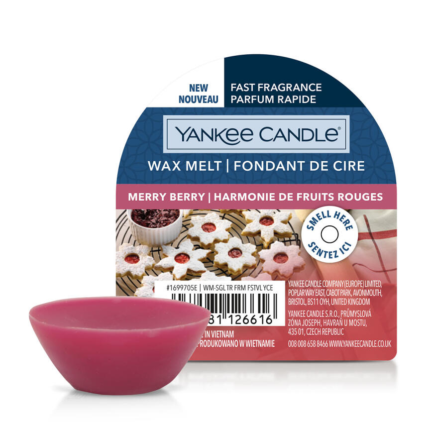 Yankee Candle Merry Berry Tart Wax Melt Duftwachs 22 g