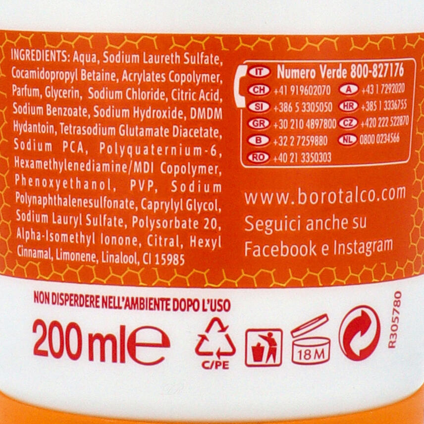 Borotalco Active Mandarine und Neroli doccia - Duschgel 200 ml
